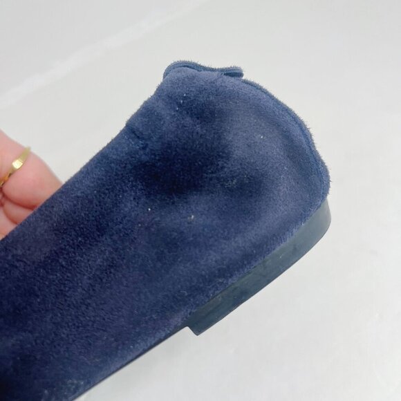 AGL Attilio Giusti Leombruni Studded Blue Suede Loafers Flats Women's Size 12 - Picture 9 of 9